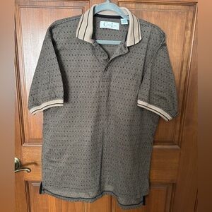 Greg Norman Brown Textured Polo Shirt